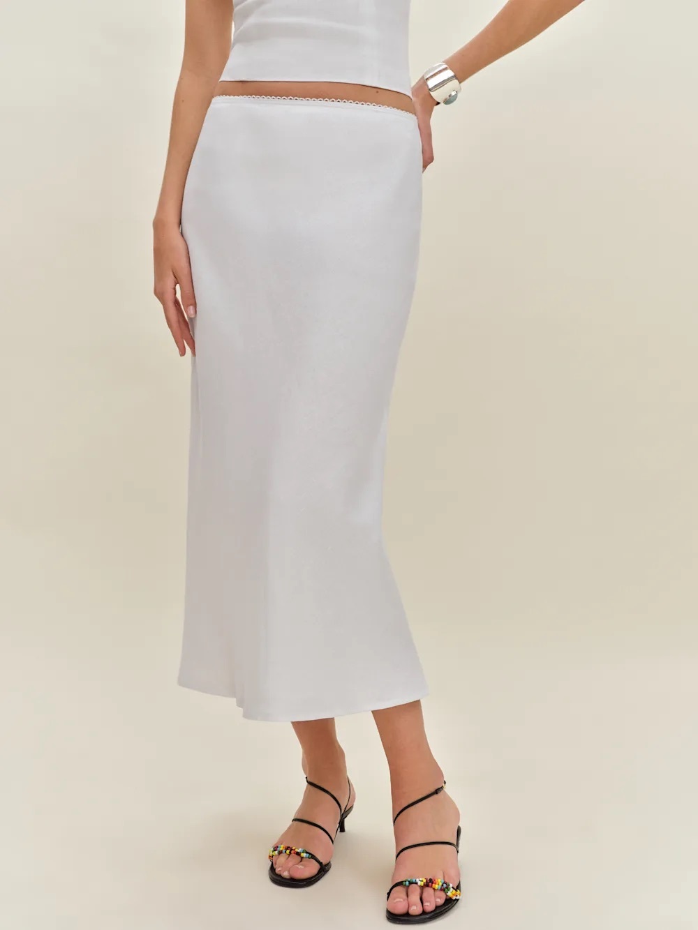 Reformation Layla Linen Skirt